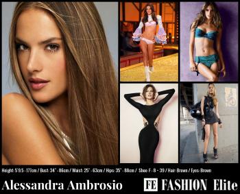 Alessandra Ambrosio Comp Card