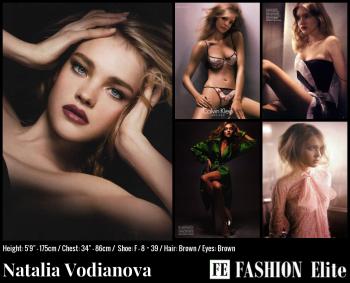 Natalia Vodianova Comp Card